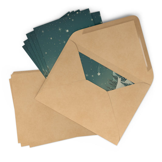 Winter Nights Postcard Set - Christmas Holiday Collection