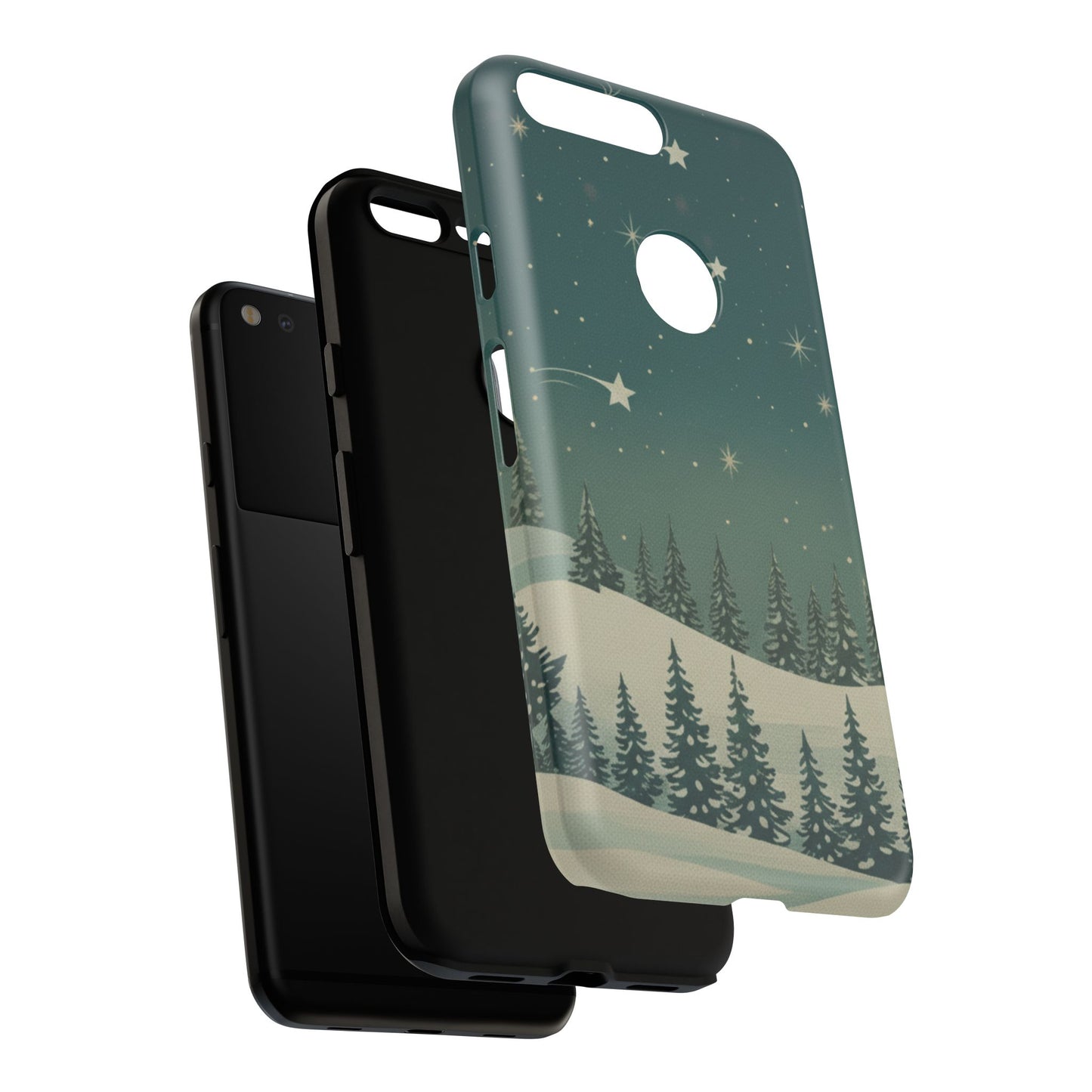 Winter Night Samsung Galaxy/Google Pixel Phone Case - Christmas Holiday Collection
