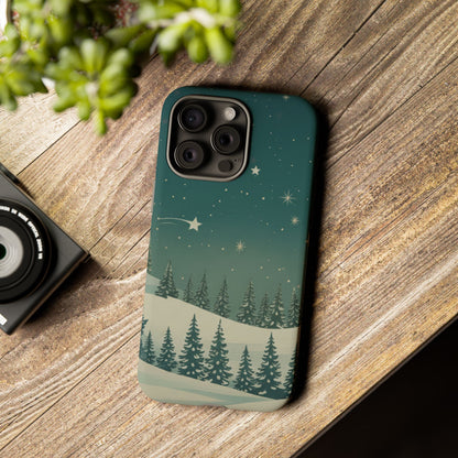 Winter Night Sky iPhone Case - Christmas Holiday Collection