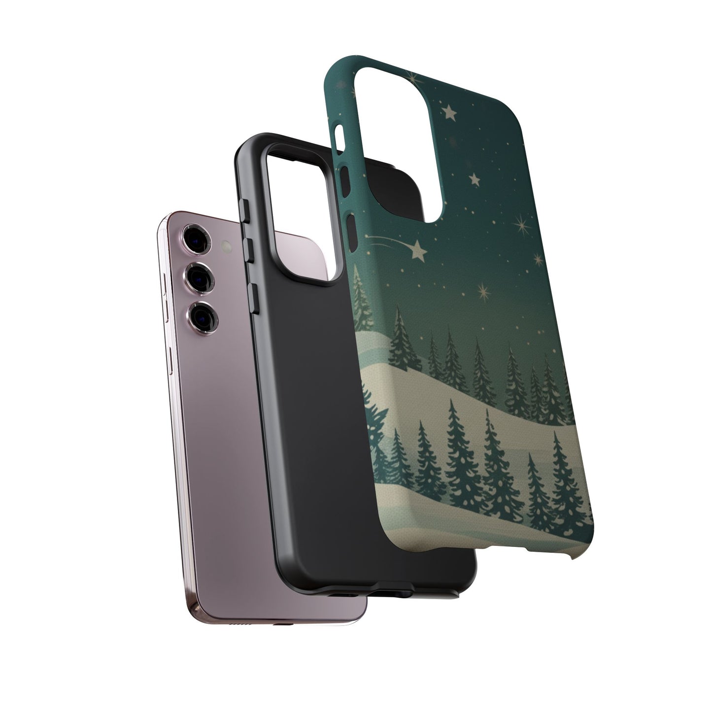 Winter Night Samsung Galaxy/Google Pixel Phone Case - Christmas Holiday Collection