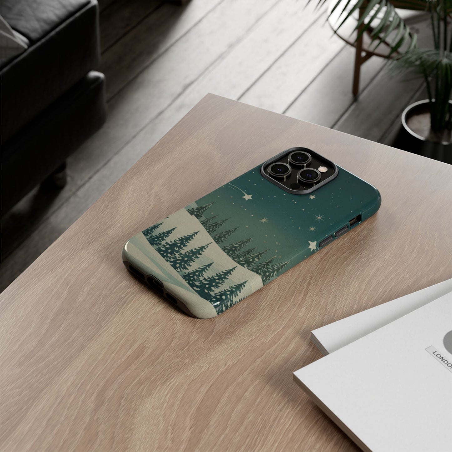 Winter Night Sky iPhone Case - Christmas Holiday Collection