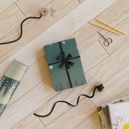 Winter Pines Gift Wrap Roll - Christmas Holiday Collection
