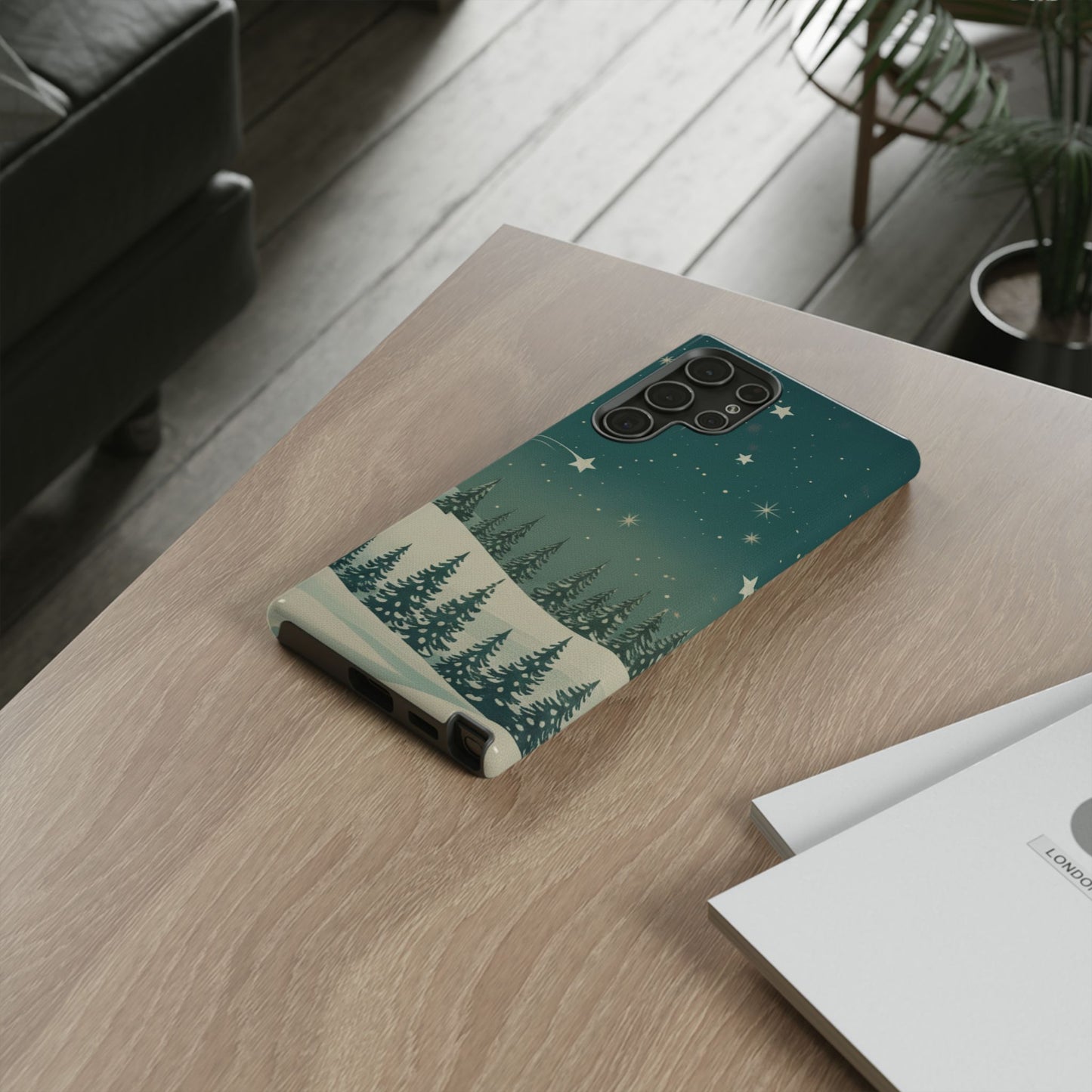 Winter Night Samsung Galaxy/Google Pixel Phone Case - Christmas Holiday Collection