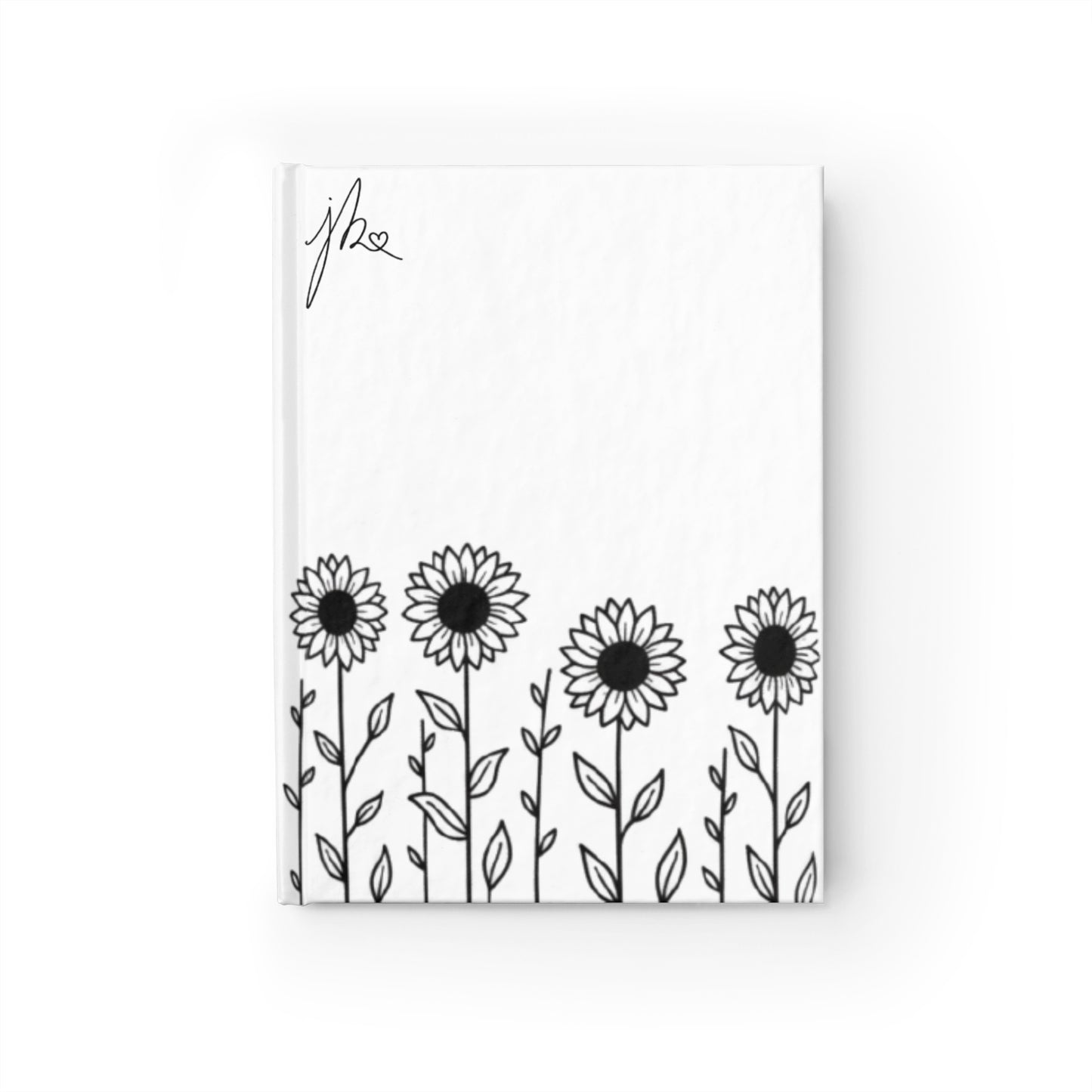 Journal — Blank Lined Notebook - Sunflower Signature Collection by Juli