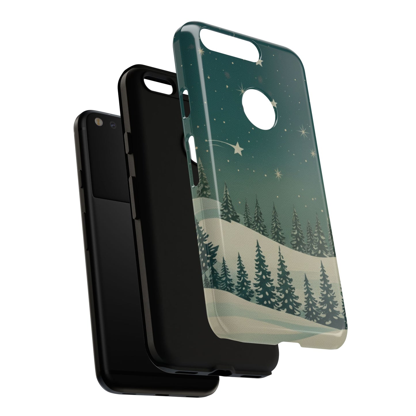 Winter Night Samsung Galaxy/Google Pixel Phone Case - Christmas Holiday Collection