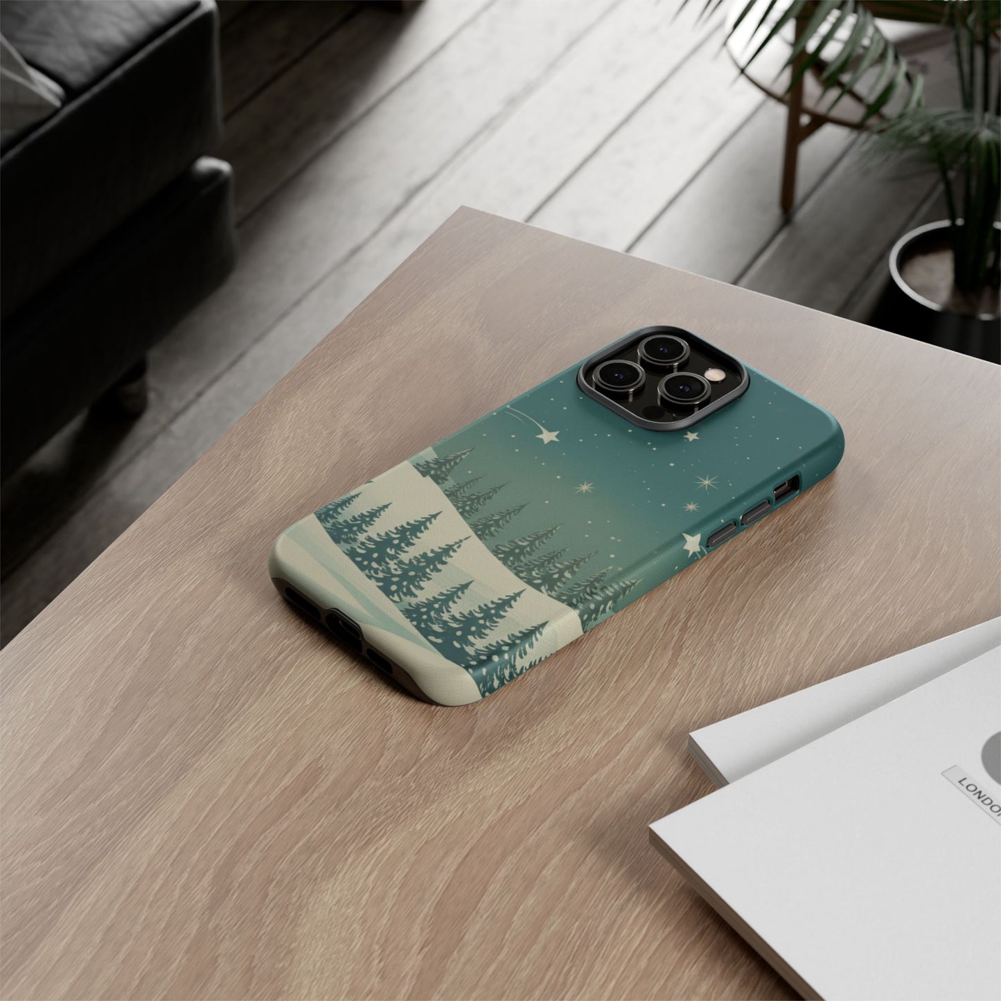 Winter Night Sky iPhone Case - Christmas Holiday Collection