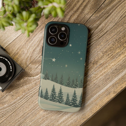Winter Night Sky iPhone Case - Christmas Holiday Collection