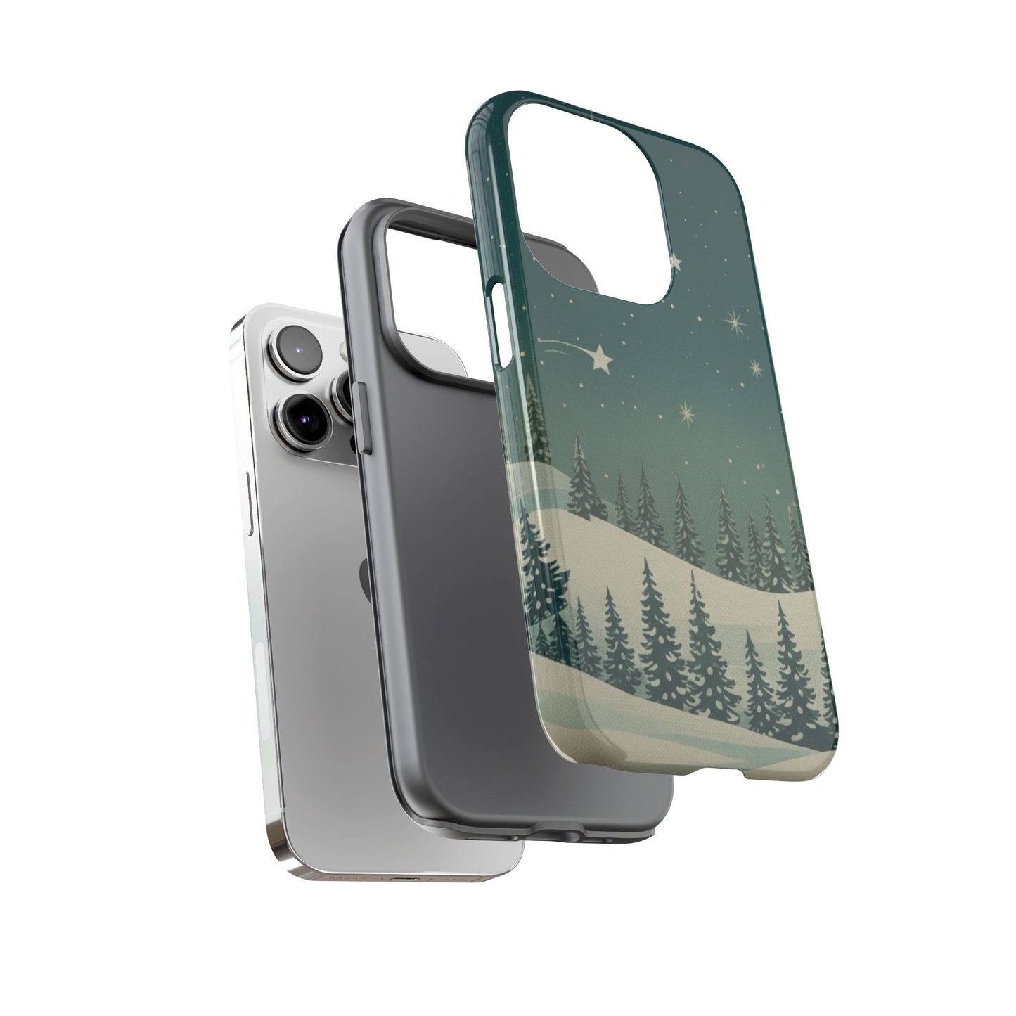Winter Night Sky iPhone Case - Christmas Holiday Collection