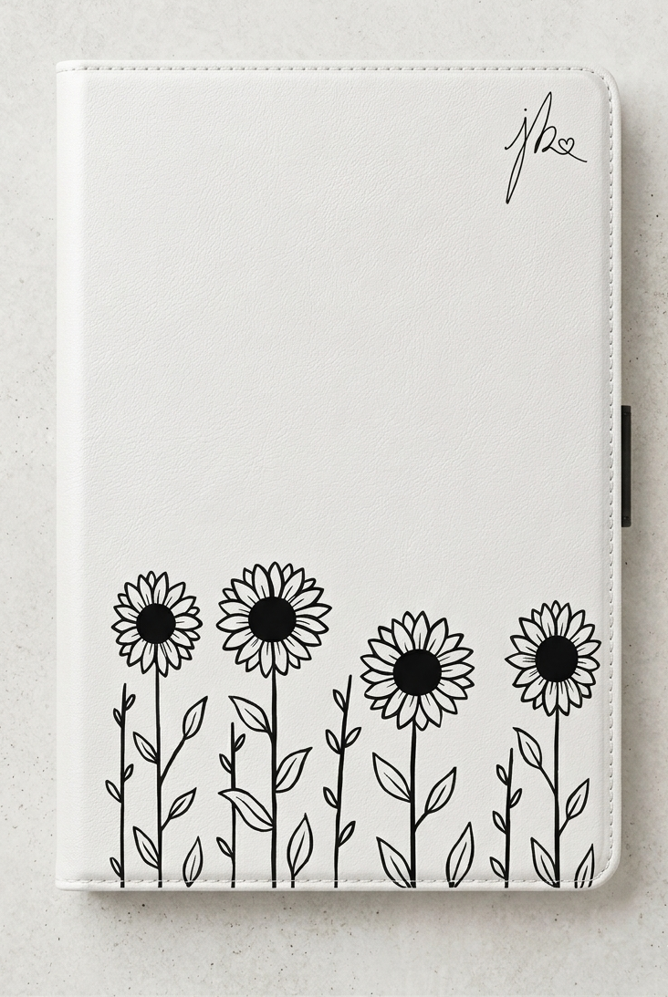 iPad Folio Case — Protective Sleeve for iPad - Sunflower Signature Collection by Juli