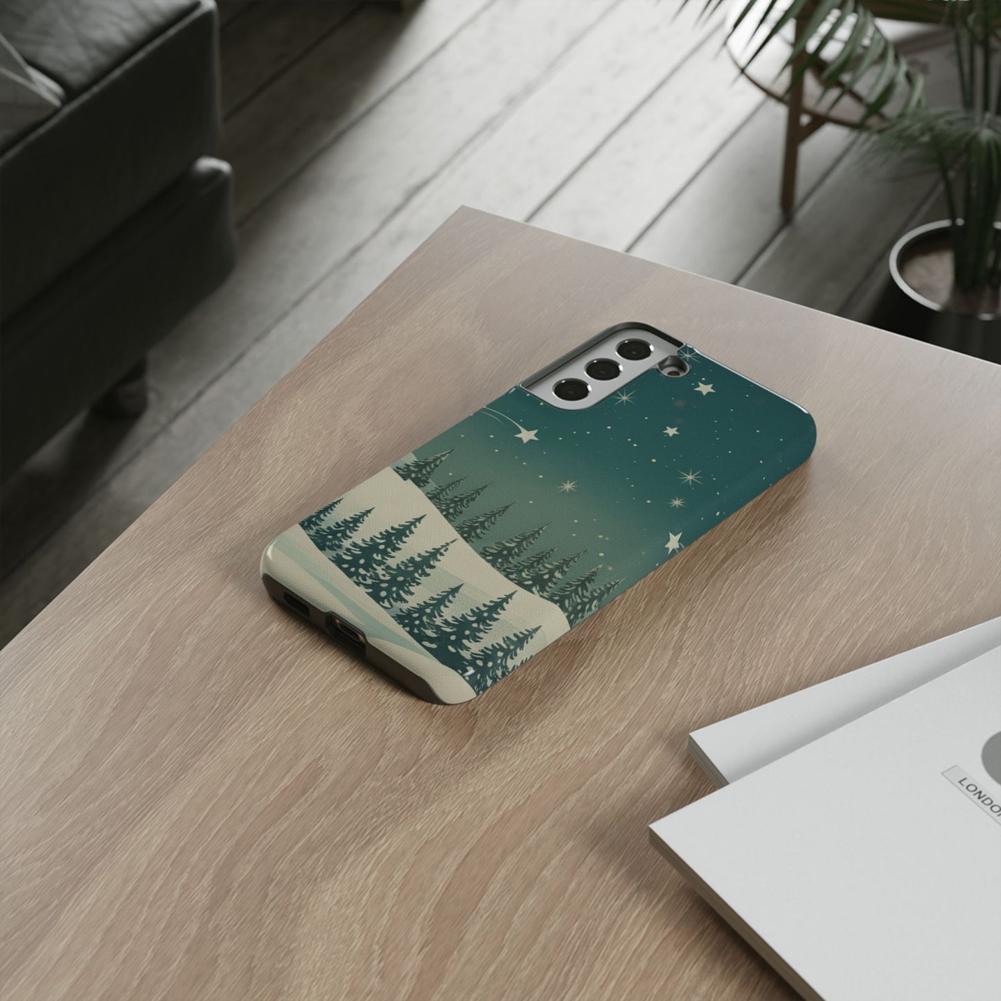 Winter Night Samsung Galaxy/Google Pixel Phone Case - Christmas Holiday Collection