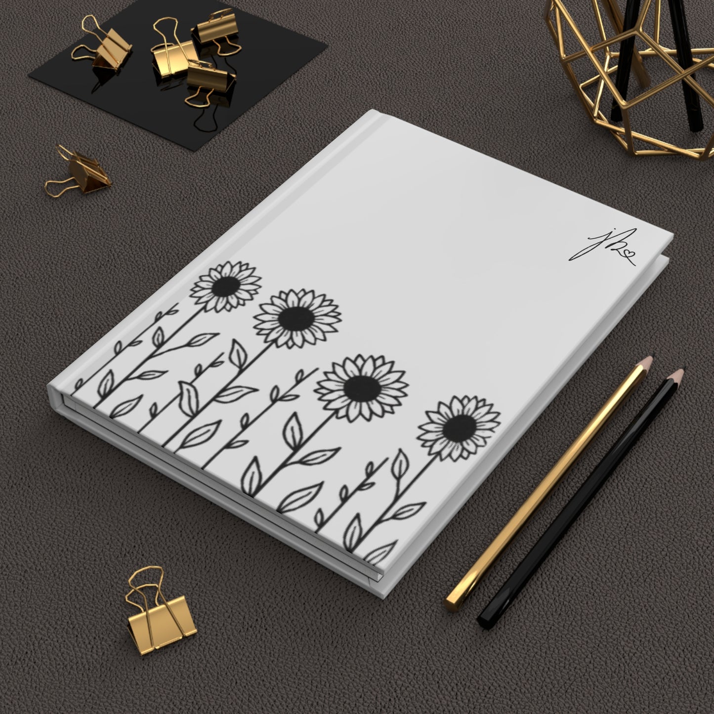 Hardcover Journal - Sunflower Signature Collection by Juli