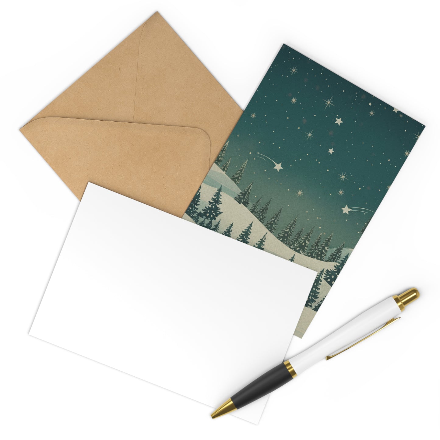 Winter Nights Postcard Set - Christmas Holiday Collection