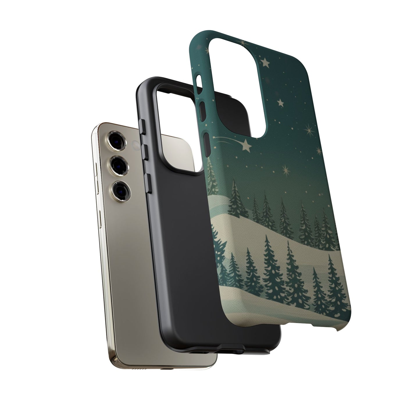 Winter Night Samsung Galaxy/Google Pixel Phone Case - Christmas Holiday Collection