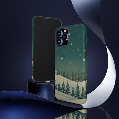 Winter Night Sky iPhone Case - Christmas Holiday Collection
