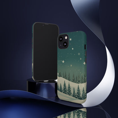 Winter Night Sky iPhone Case - Christmas Holiday Collection
