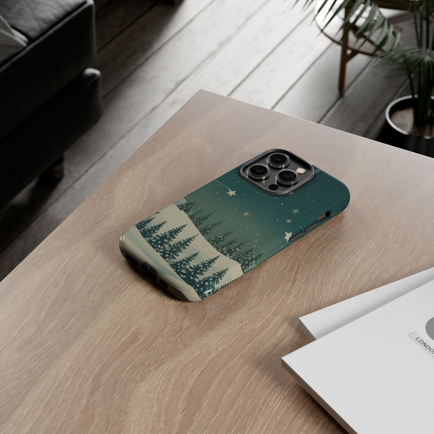 Winter Night Sky iPhone Case - Christmas Holiday Collection