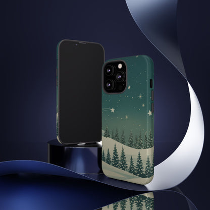 Winter Night Sky iPhone Case - Christmas Holiday Collection