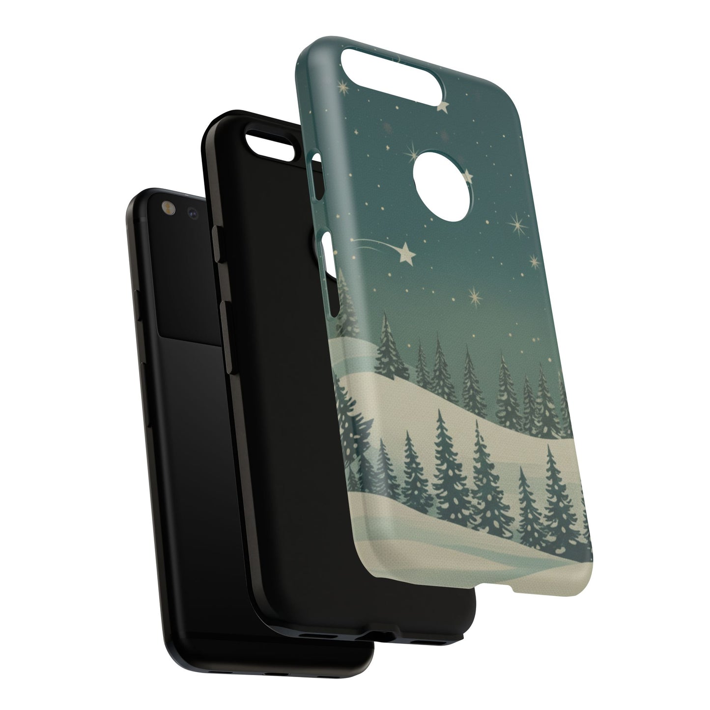 Winter Night Samsung Galaxy/Google Pixel Phone Case - Christmas Holiday Collection