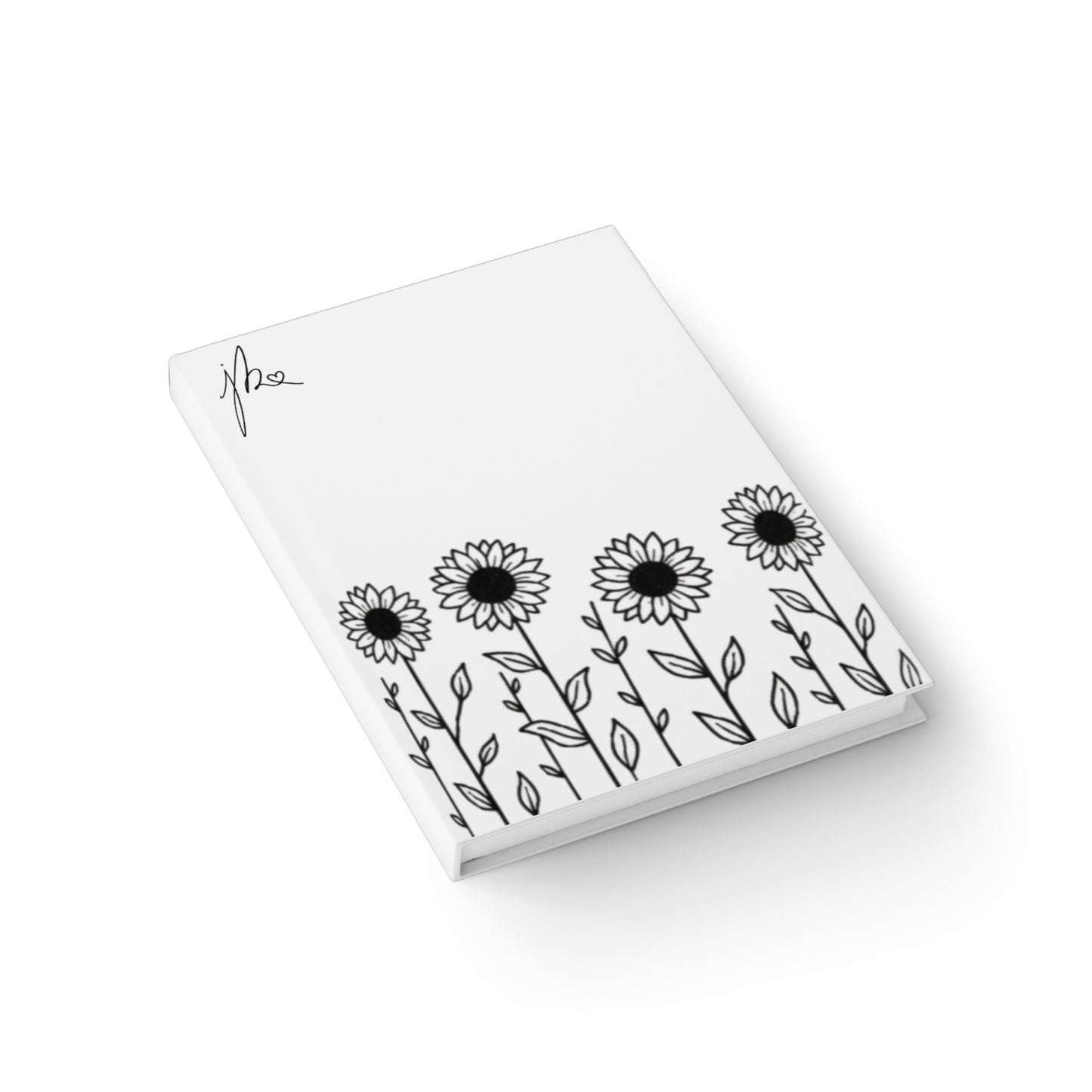 Journal — Blank Lined Notebook - Sunflower Signature Collection by Juli