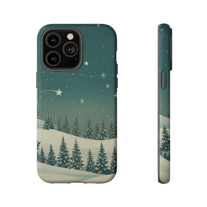 Winter Night Sky iPhone Case - Christmas Holiday Collection
