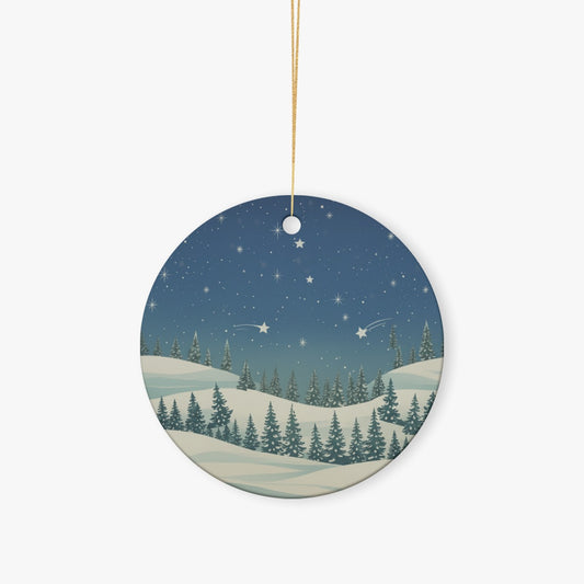 Christmas Round Ornaments For The USA (1pcs) - Christmas Holiday Collection