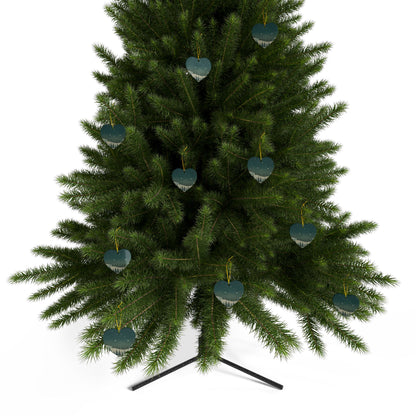Winter Night Ceramic Ornament - Christmas Holiday Collection