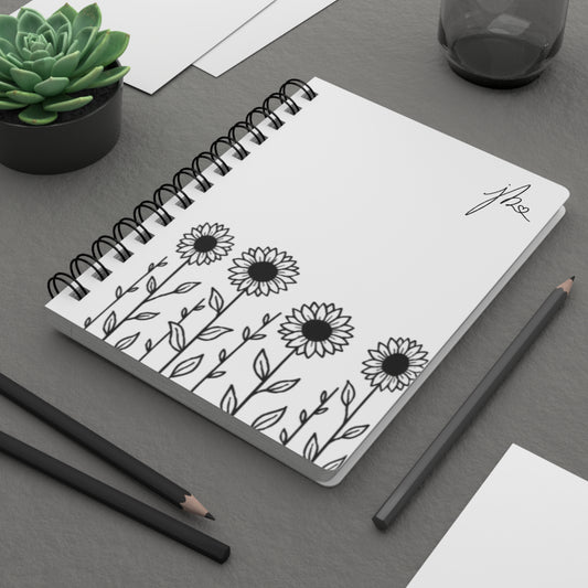 Spiral Notebook - Sunflower Signature Collection by Juli