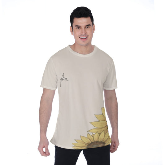 All-Over Print Men's T-shirt | Birdseye - Sunflower Signature Collection by Juli